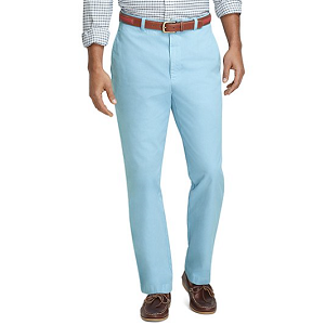 Hudson Fit Garment-Dyed Chinos - Belair Blue
